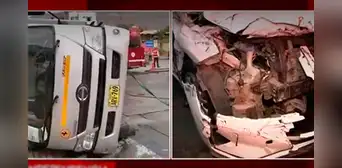 Independencia: conductor resultó herido tras pasarse la luz roja y provocar accidente de tránsito