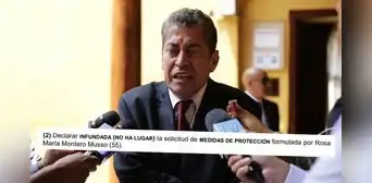 Eloy Espinosa-Saldaña: juez niega medidas de protección a esposa del exmagistrado del TC