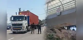 Chorrillos: camión chocó contra puente peatonal a la altura de playa Agua Dulce Chorrillos: camión chocó contra puente peatonal a la altura de playa Agua Dulce