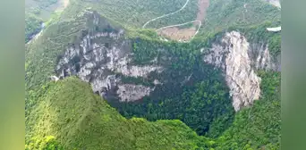 El gigantesco bosque que está oculto en un hoyo de 192 metros de profundidad El gigantesco bosque que está oculto en un hoyo de 192 metros de profundidad