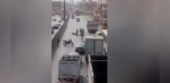 Puente Piedra: policía murió tras chocar su moto y ser arrollado por tráiler en la Panamericana Norte