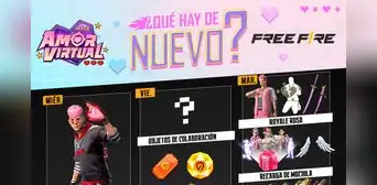 Free Fire: agenda semanal por Día de San Valentín, del 8 al 14 de febrero, con Royale Rosa Free Fire: agenda semanal por Día de San Valentín, del 8 al 14 de febrero, con Royale Rosa