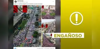 No, estas imágenes no corresponden a las protestas contra Dina Boluarte en 2023