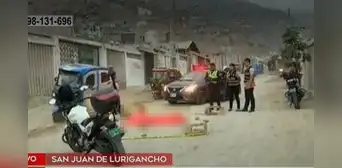 SJL: hombre es acribillado por sujetos y lo abandonan cerca a cementerio