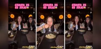 Jóvenes van a restaurante y quedan sorprendidas con el chaufa de S/85: "Caro pero delicioso" Jóvenes van a restaurante y quedan sorprendidas con el chaufa de S/85: "Caro pero delicioso"