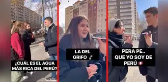 Europeos responden a la pregunta "¿cuál es el agua más rica del Perú?" y solo uno conoce la respuesta Europeos responden a la pregunta "¿cuál es el agua más rica del Perú?" y solo uno conoce la respuesta