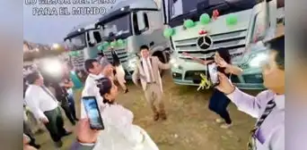 Pareja que se casó recibe tráileres de regalo en Huancayo: "Se busca huancaína para una relación seria" Pareja que se casó recibe tráileres de regalo en Huancayo: "Se busca huancaína para una relación seria"