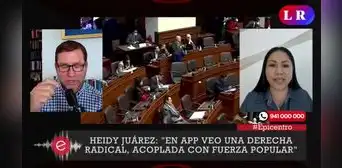 Heidy Juárez: "El interés primordial de algunos congresistas es quedarse" Heidy Juárez: "El interés primordial de algunos congresistas es quedarse"