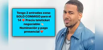 Romeo Santos en Lima: ¿por qué hay mucha reventa de entradas a pocas horas de su show? Romeo Santos en Lima: ¿por qué hay mucha reventa de entradas a pocas horas de su show?