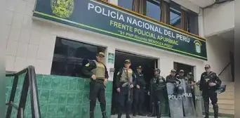 Reportan desaparición de policía tras protestas en Apurímac Reportan desaparición de policía tras protestas en Apurímac