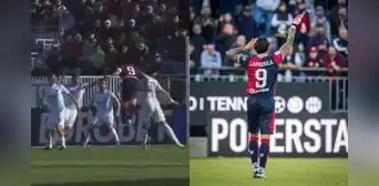 ¡Lapadula y la 'ley del ex'! El delantero nacional marcó un golazo de cabeza ante Benevento