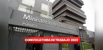¿Sin empleo? El Ministerio de Educación ofrece 20 plazas de trabajo con sueldos de hasta S/6.500 ¿Sin empleo? El Ministerio de Educación ofrece 20 plazas de trabajo con sueldos de hasta S/6.500