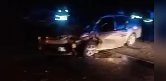 Familia se salva de morir tras violento choque con auto conducido por sujeto en estado etílico