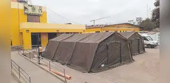 Minsa instala carpas en hospital Goyeneche ante emergencia por lluvias Minsa instala carpas en hospital Goyeneche ante emergencia por lluvias