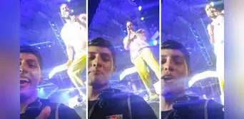 Vigilante no se resiste y termina cantando con Romeo Santos en su concierto: "Necesito ese trabajo" Vigilante no se resiste y termina cantando con Romeo Santos en su concierto: "Necesito ese trabajo"