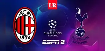 TRANSMISIÓN de Milan - Tottenham EN VIVO por octavos de final de la Champions League AQUÍ