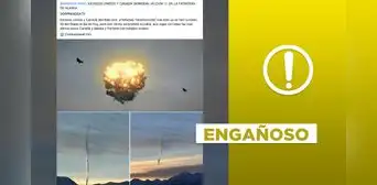 No, estas imágenes no son del derribamiento de un ovni por parte de EE. UU. y Canadá en 2023 No, estas imágenes no son del derribamiento de un ovni por parte de EE. UU. y Canadá en 2023