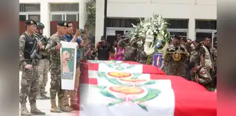 Así fue la emotiva despedida de policías y perrito asesinados por narcoterroristas en el Vraem Así fue la emotiva despedida de policías y perrito asesinados por narcoterroristas en el Vraem