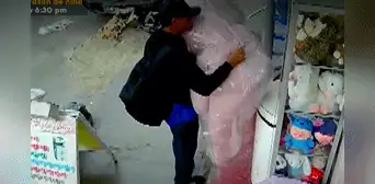 Chimbote: joven roba peluche gigante de San Valentín valorizado en S/500 Chimbote: joven roba peluche gigante de San Valentín valorizado en S/500