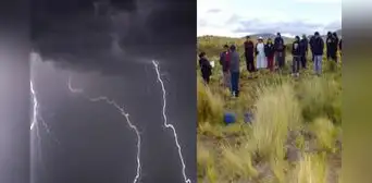 Rayo causa muerte de pastorcito y otra menor resulta herida en Puno Rayo causa muerte de pastorcito y otra menor resulta herida en Puno