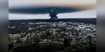 Catástrofe en EE. UU.: tren con químicos genera desastre ambiental tras descarrilarse en Ohio Catástrofe en EE. UU.: tren con químicos genera desastre ambiental tras descarrilarse en Ohio