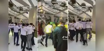 Perrito se suma a la fiesta y baila al lado de su dueño el día de su boda Perrito se suma a la fiesta y baila al lado de su dueño el día de su boda