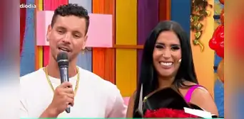 Así reaccionó Melissa Paredes tras ser sorprendida por Anthony Aranda en el programa “Préndete”