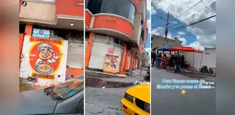 ¡Emprendedor con mente de tiburón! Le clausuran chicharronería y abre un puesto ambulante al frente ¡Emprendedor con mente de tiburón! Le clausuran chicharronería y abre un puesto ambulante al frente