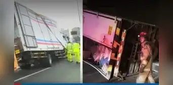 Panamericana Sur: camión ocasionó choque múltiple esta madrugada Panamericana Sur: camión ocasionó choque múltiple esta madrugada