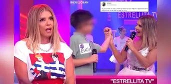 Johanna San Miguel: usuarios y famosos critican a la conductora por agarrar bruscamente a un niño Johanna San Miguel: usuarios y famosos critican a la conductora por agarrar bruscamente a un niño