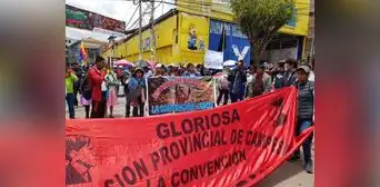 Dirigentes de organizaciones sociales de Cusco descartan reunión con ministra de Vivienda tras protestas Dirigentes de organizaciones sociales de Cusco descartan reunión con ministra de Vivienda tras protestas