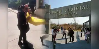 Mujer tuvo que ser cargada porque no quería ser liberada de la cárcel: “Me sacaron a la fuerza”