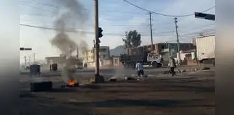 Paro en La Libertad: manifestantes intentaron bloquear carretera Panamericana Norte