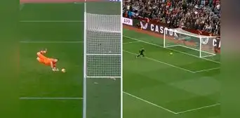 'Dibu' Martínez y sus 'bloopers': anotó un autogolazo y dejó su portería vacía para gol ante Arsenal 'Dibu' Martínez y sus 'bloopers': anotó un autogolazo y dejó su portería vacía para gol ante Arsenal