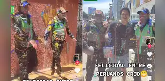“Felicidad entre peruanos”: lanzan pintura a policías en carnaval de Cajamarca y su reacción se hace viral “Felicidad entre peruanos”: lanzan pintura a policías en carnaval de Cajamarca y su reacción se hace viral