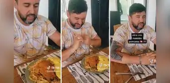 Joven chileno prueba por primera vez tallarines rojos y su reacción se vuelve viral: "Qué rico" Joven chileno prueba por primera vez tallarines rojos y su reacción se vuelve viral: "Qué rico"