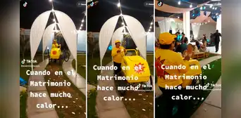 "Siempre cerca de ti": captan a heladera ingresando a fiesta de una boda "Siempre cerca de ti": captan a heladera ingresando a fiesta de una boda
