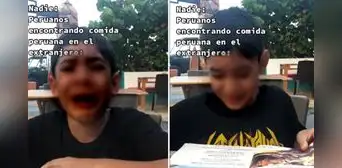 Niño llora desconsoladamente al encontrar comida peruana en el extranjero: "Bien barato"