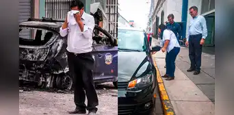 Dueña de taxi quemado durante desmanes en Arequipa recibe auto donado Dueña de taxi quemado durante desmanes en Arequipa recibe auto donado