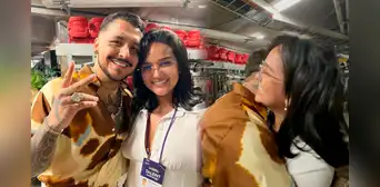 Daniela Darcourt emocionada al conocer a Christian Nodal: "Con tus canciones empecé como solista"