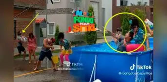 ¡Richard Jr. al agua! Detrás de cámaras de “AFHS” muestra el ‘piscinazo’ y guerra de carnavales