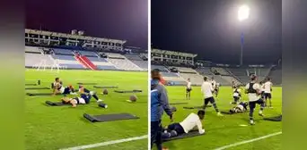 Alianza Lima entrenó de noche para acostumbrarse a las nuevas luces de Matute Alianza Lima entrenó de noche para acostumbrarse a las nuevas luces de Matute
