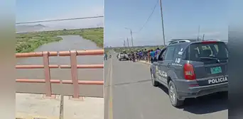 Niña cae al río y es arrastrada por la corriente en Lambayeque Niña cae al río y es arrastrada por la corriente en Lambayeque