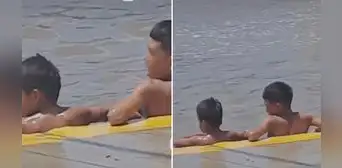 "Parecía lago, pero era inundación": niños se dan un baño en calle piurana y video se hace viral "Parecía lago, pero era inundación": niños se dan un baño en calle piurana y video se hace viral