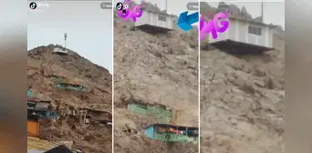 Familia vive en casa 'flotante’ ubicada en cerro de San Juan de Lurigancho Familia vive en casa 'flotante’ ubicada en cerro de San Juan de Lurigancho