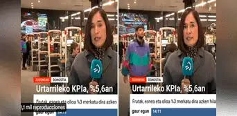 Ladrón roba en supermercado sin notar que periodista captó el atraco durante enlace en vivo