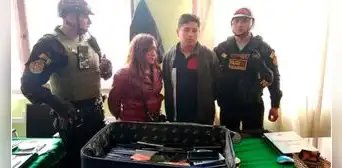 Ordenan encarcelar a pareja acusada de robar 229 celulares en carnaval de Cajamarca