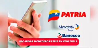 ¿Desde qué bancos puedo recargar mi Monedero Patria? Revisa cómo hacerlo fácil y rápido ¿Desde qué bancos puedo recargar mi Monedero Patria? Revisa cómo hacerlo fácil y rápido