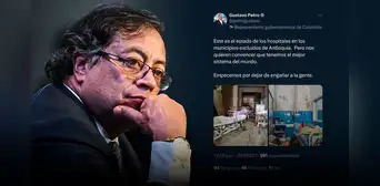 Gustavo Petro critica el sistema de salud de Colombia usando fotos de un hospital en Venezuela
