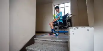 "No tengo mis piernas, pero sí mi corazón y mi cerebro": joven con discapacidad física ingresó a la UNI "No tengo mis piernas, pero sí mi corazón y mi cerebro": joven con discapacidad física ingresó a la UNI